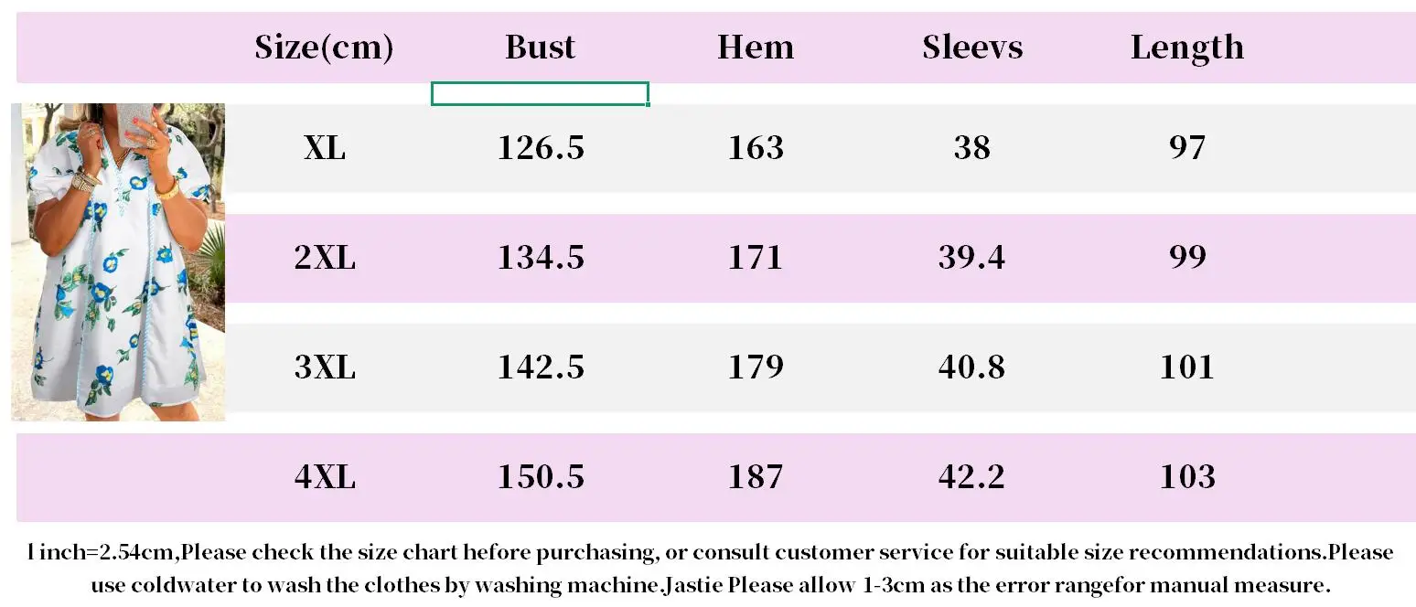 2023 sommer Neue Große Größe Pullover Kurzarm Kleid Frauen Casual Stil Floral Print Kurzes Kleid Casual Boho Strand Vestidos