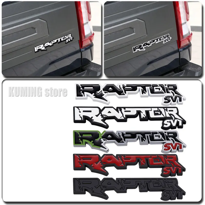 3d Metall Auto Aufkleber Svt Raptor Logo Emblem Körper Aufkleber für Ford Ranger F150 F250 F350 F450 F550 Svt Dekor Zubehör