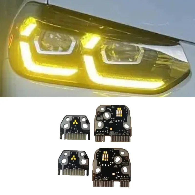 Yellow Angel Eye DRL LED Board For BMW X3 X3M G01 X4 X4M G02 F97 LCI 2022 2023 Headlight Daytime Running Light Red Blue PCB Chip