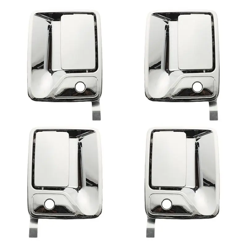 Superior-4Pcs Car Exterior Door Handle Outside Door Handle For Ford Super Duty Crew Cab 1999-2016 7C3Z2522405AA 7C3Z2626600AA
