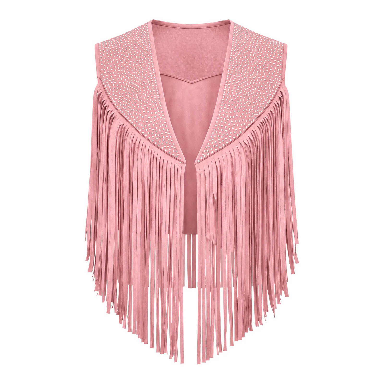 Gilet Cowgirl à Franges et Strass Femme – photo 4