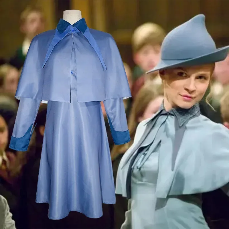 delacour-beauxbaton-magia-cosplay-trajes-chapeu-feminino-uniforme-escolar-roupas-bone-halloween-assistente-escola-bruxa-flor-isabelle