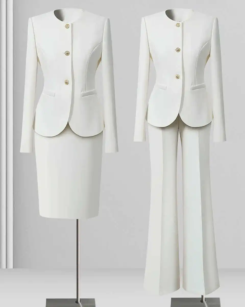 Elegant Women's Formal Dresses Suit Pants Suits Gowns Single-Breasted Jacket Coat And Pants For Female 2 Pieces Suit Customized