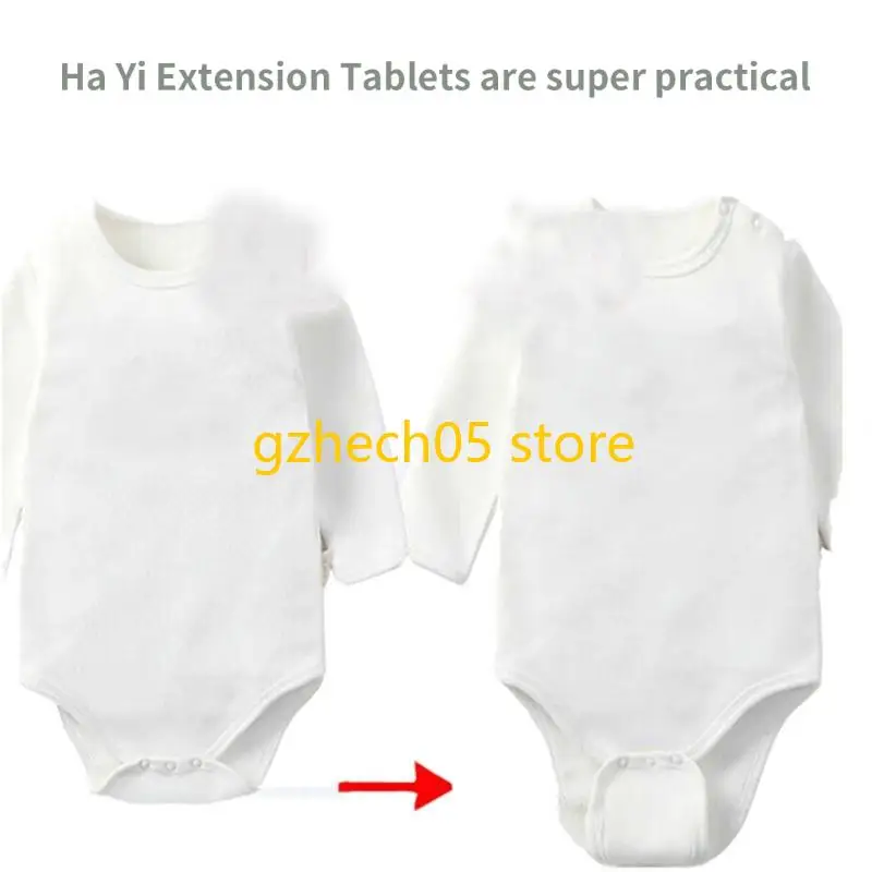 D55E حزمة مكونة من 4 قطع لوحة تمديد حفاضات قابلة لإعادة الاستخدام تتميز بسهولة التركيب مشبك بلاستيكي آمن وملاءمة تصميم من #2