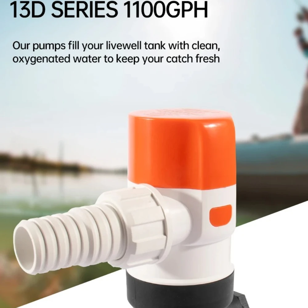 

Насос для кислородных приманок серии 13, аквариум для живой рыбы, морская подводная лодка, водяной насос, яхта, дренажный погружной насос для скоростного катера