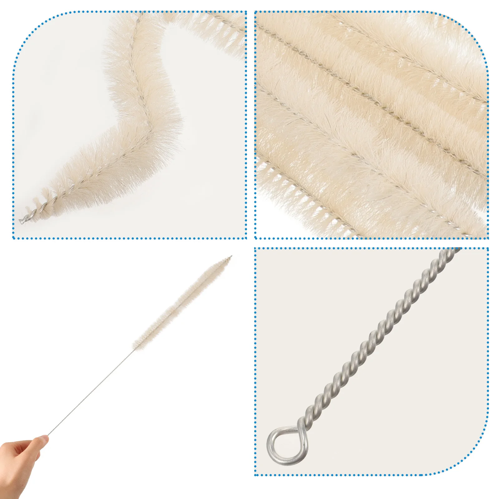

10Pcs Portable Pipette Cleaner Brush Soft Bristles for Laboratory Scale Graduated Pipette Cleaning Durable Practical