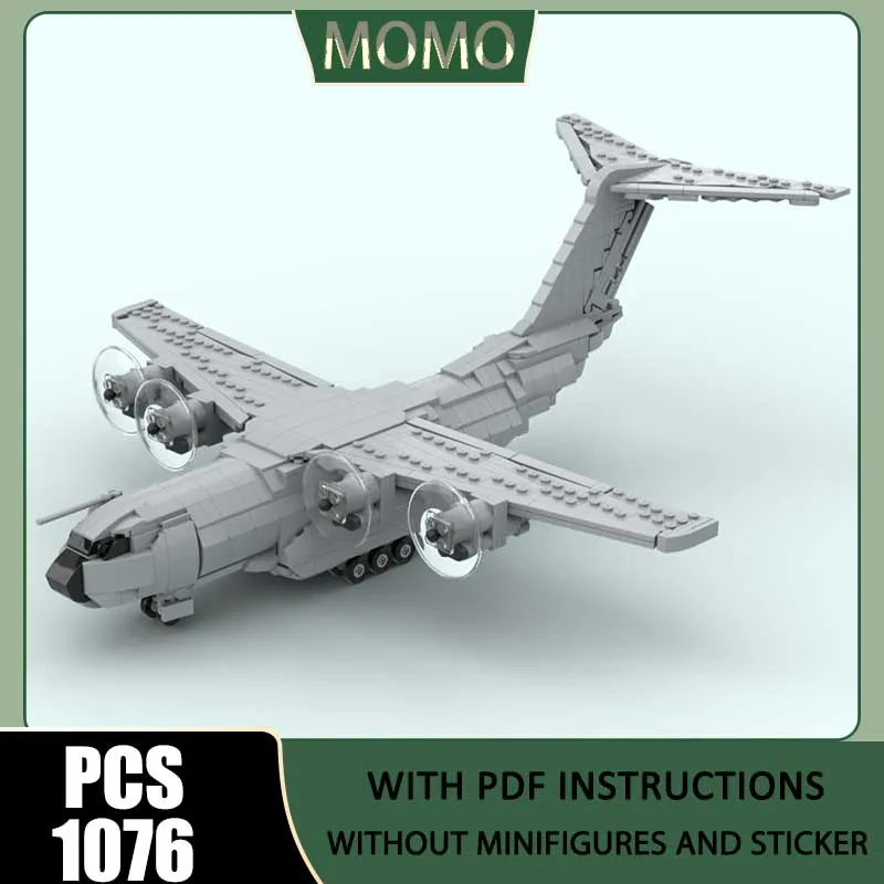 

Spacecraft Model Moc Building Blocks Airbus A400M Model Technology Brick DIY Assembly Construction Holiday Toys