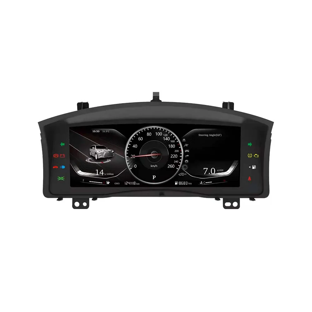 LCD Speedometer Car Dashboard For Lexus LX570 2007-2015 Digital Cluster Virtual Cockpit Instrument Display Panel GPS Navigation