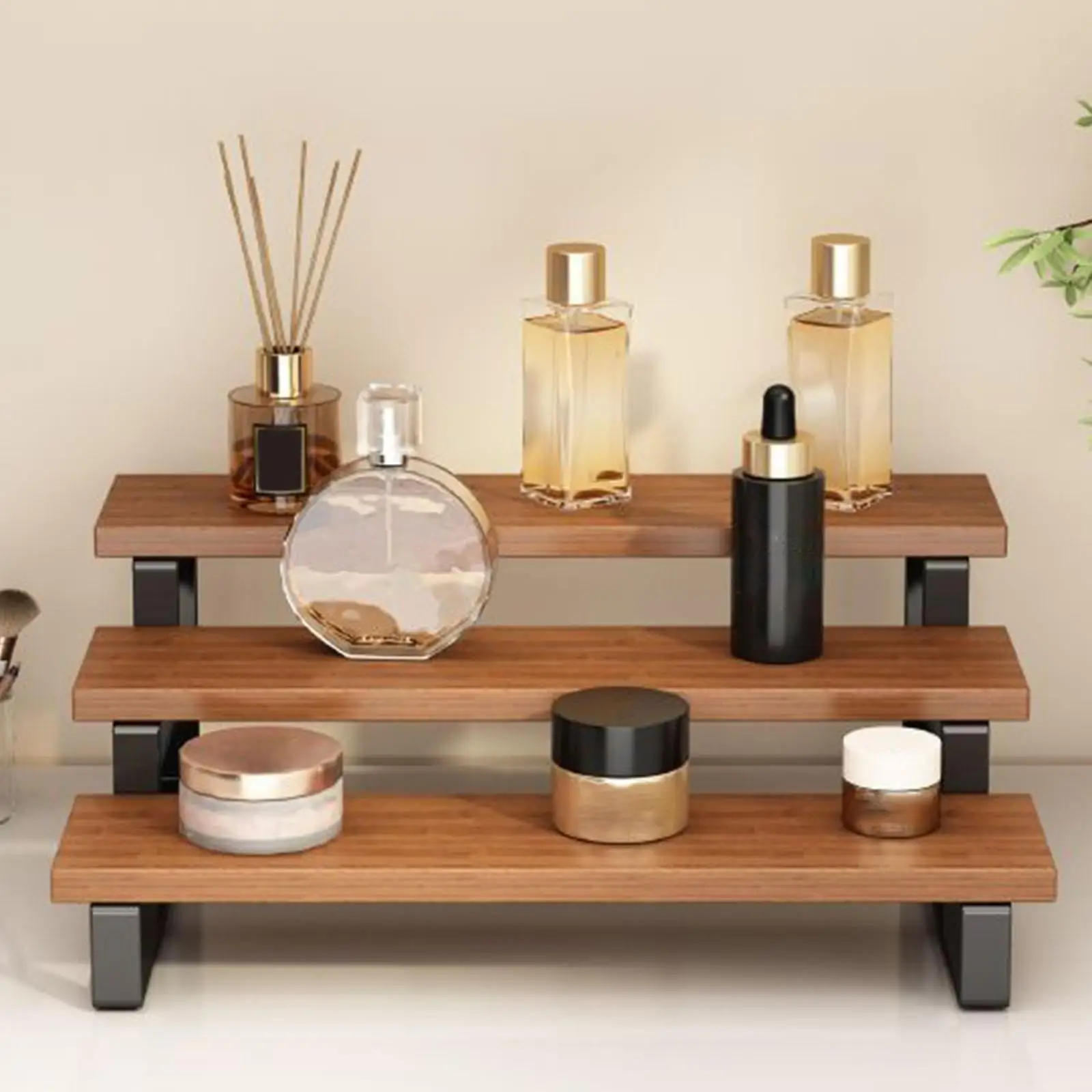 Succulent Plant Stand Riser Stand Plant Shelf Cupcake Display Stand Storage Shelf for Bathroom Balcony Countertop Office Figures