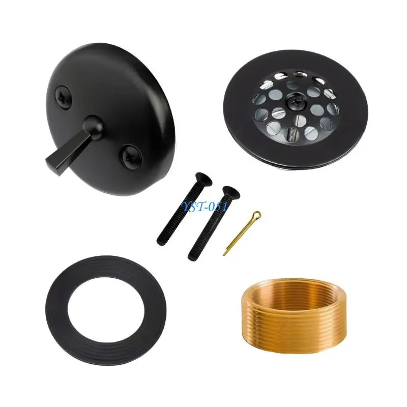 E15A Global Bath Tub Drain Set Metal Mixture Building Bronze Nut Permanent Long Permanent Efficient Stream DIY Friendly