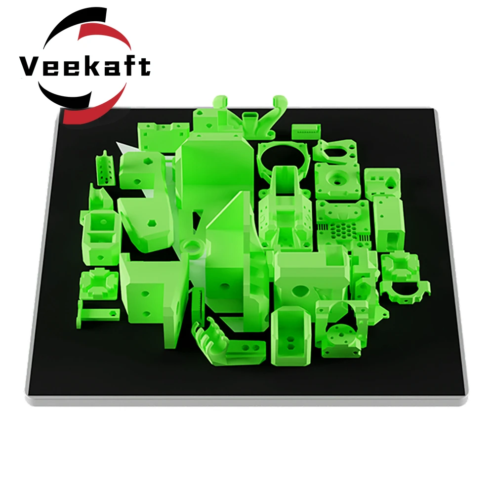 For V-minion Green 3D Printer ABS Printed Parts Kit  3D Printed Mechanical  Frame Parts for V-minion Rat rig