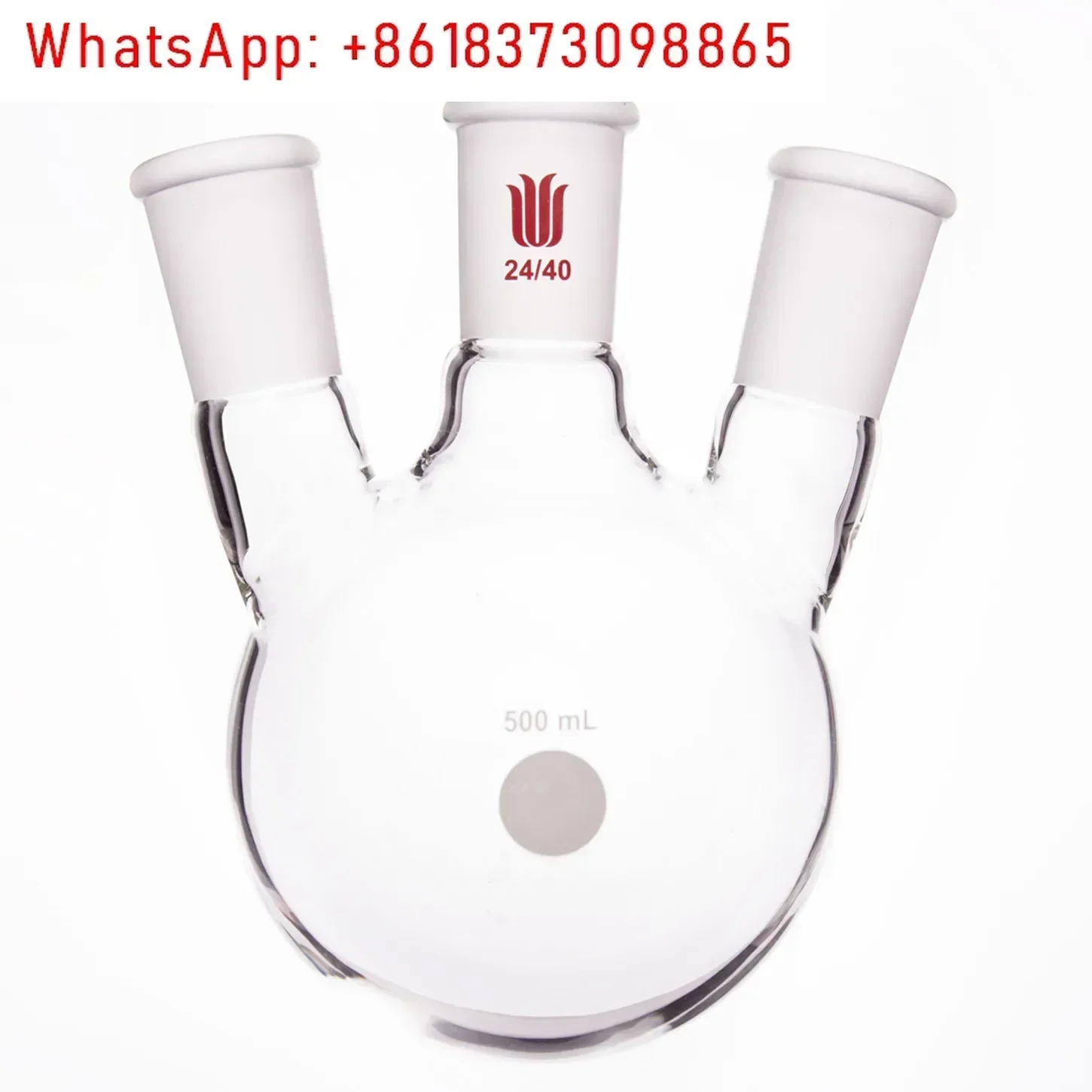 

F434500 oblique three-mouth ball bottle, capacity (mL) 500 Main port 24/40 Side port 24/40