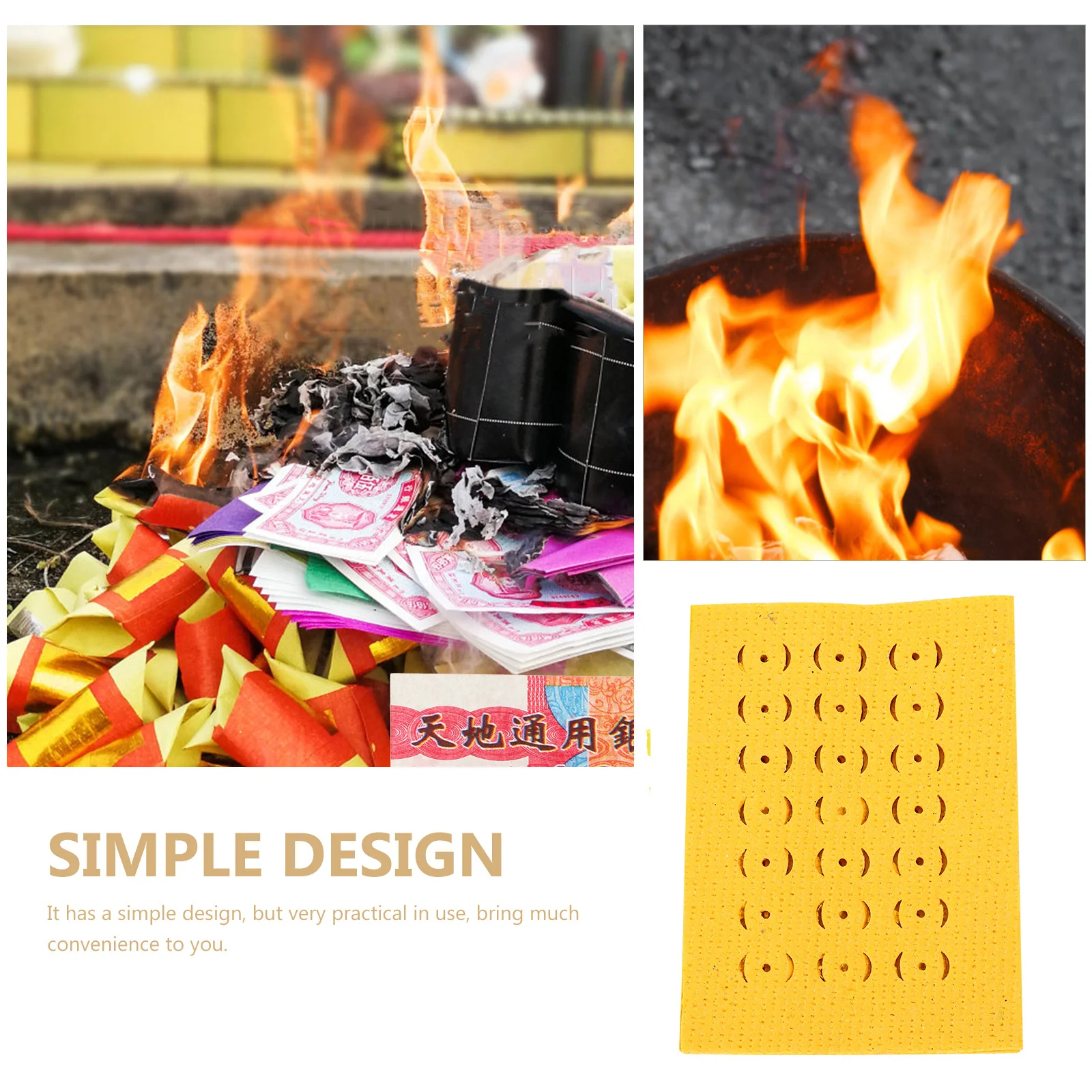 

11 Bundles Sacred Yellow Paper For Ancestral Worship Blessing Sacrifice Ghost Money Ancestor Burning Paper Traditional Offering