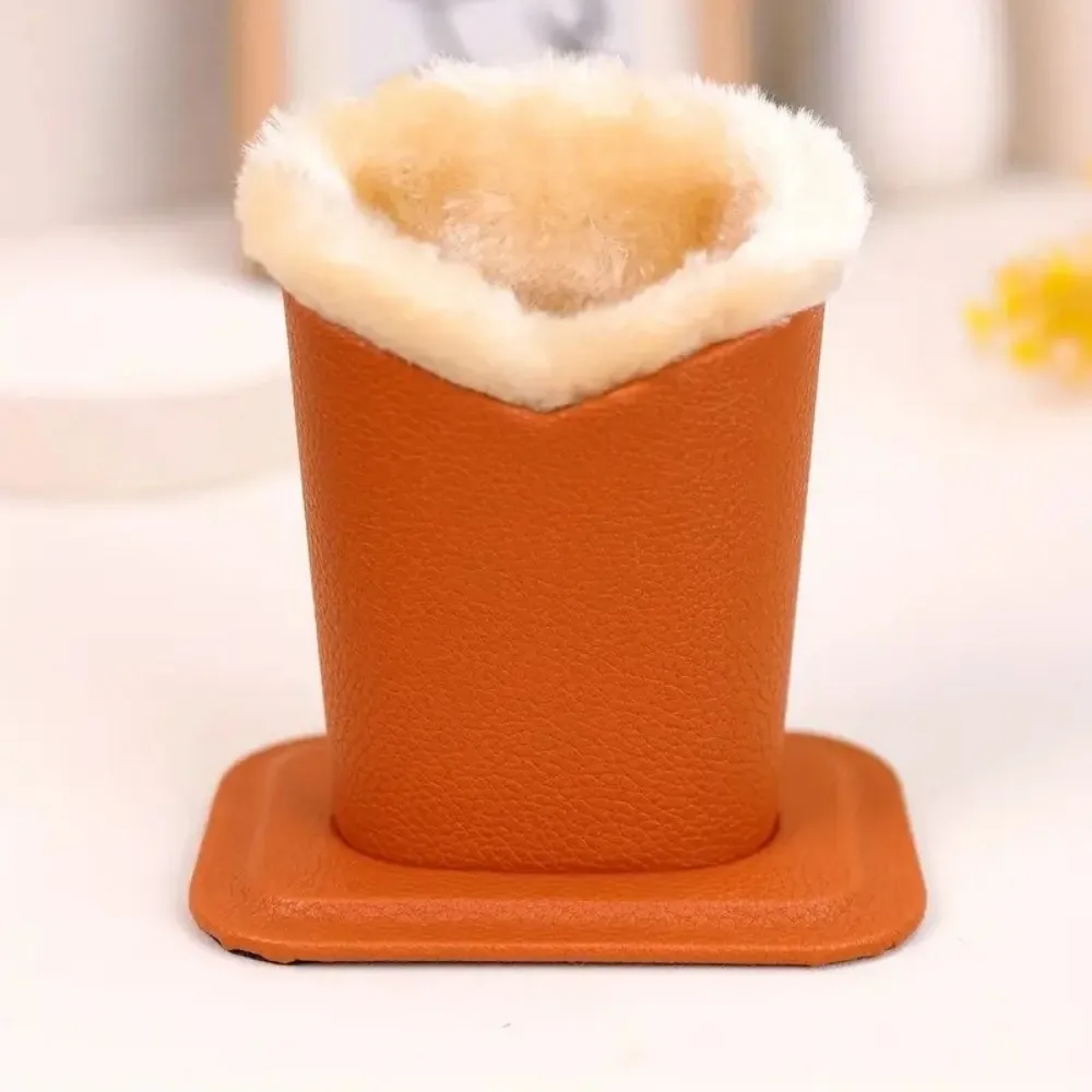PU Leather Eyeglass Holder Large Capacity Soft Lining Eyeglass Stand Display Save Space Brush Pot Pen Holder Secure Storage