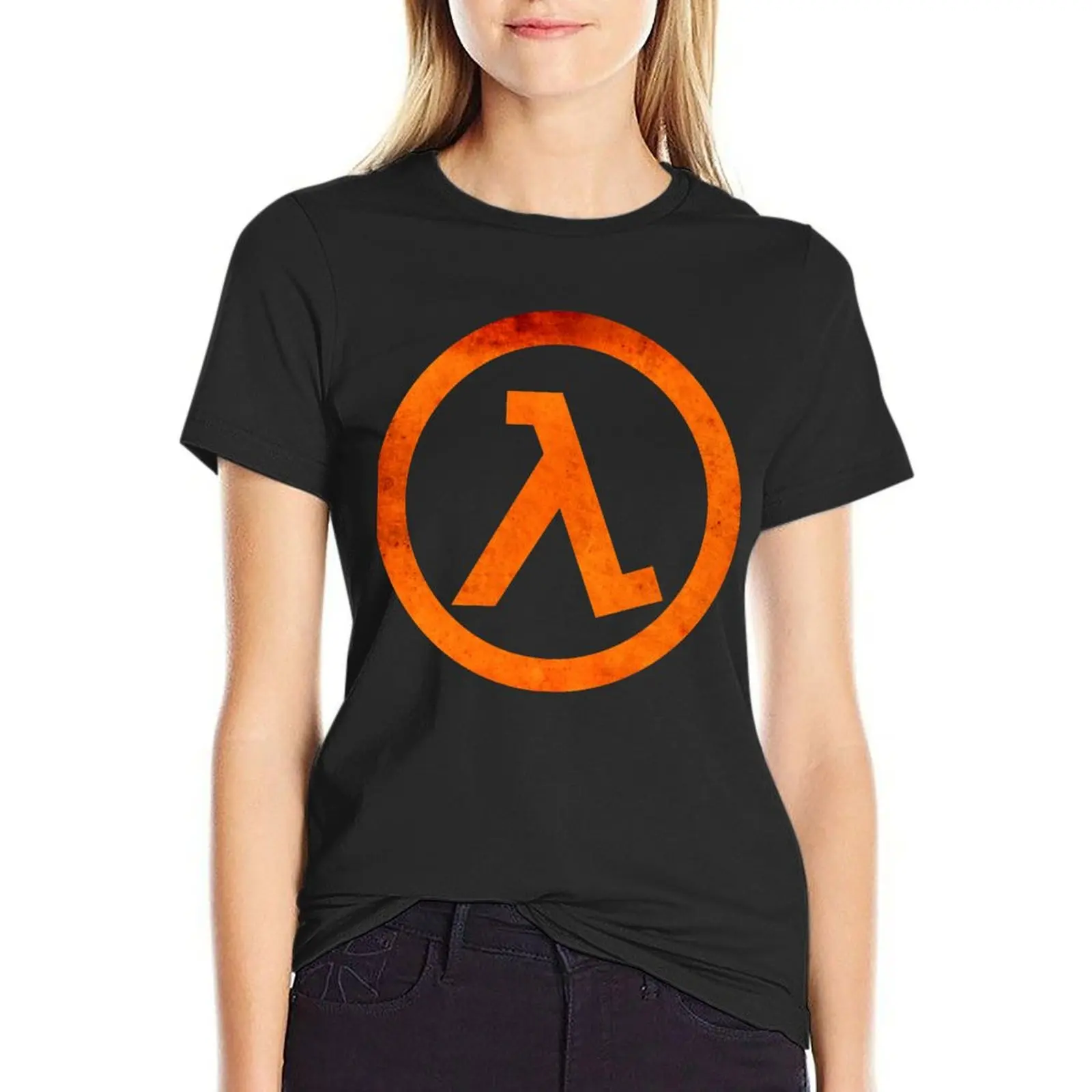 

° GEEK ° Half Life Rust Logo Essential T-Shirt funnys anime female cute clothes plain t shirts for Women