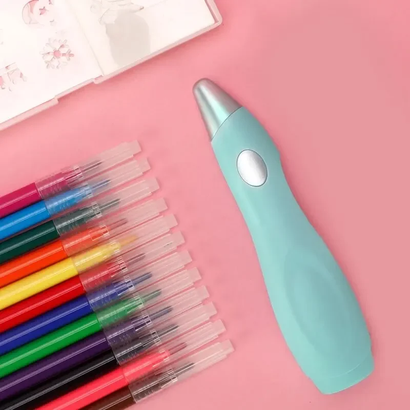 Перезаряжаемый маркер, электрический аэрограф, распылительная акварельная ручка, моющаяся ручка для граффити, студенческий набор художественной живописи, подарки на день рождения