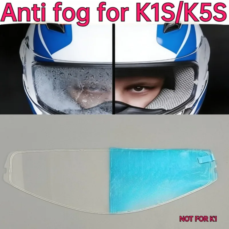 K1S K5S Anti-Fog Motorcycle Helmet Lens Insert Fog Resistant Clear Visor Film Helmet Accessories Anti-Fog film For AGV