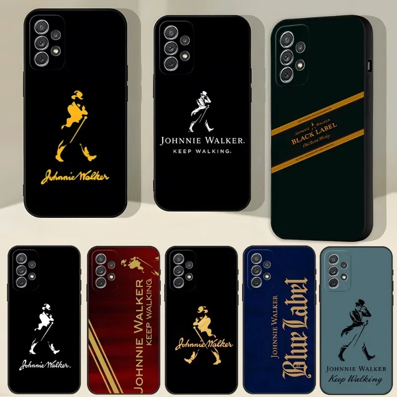 Чехол для телефона с логотипом Johnnie Walker для Samsung Galaxy A54 A13 A52 A53 A73 A32 A51 A23 A22 A12 A14 A20e A40 A50 A21 A34 A70, чехол