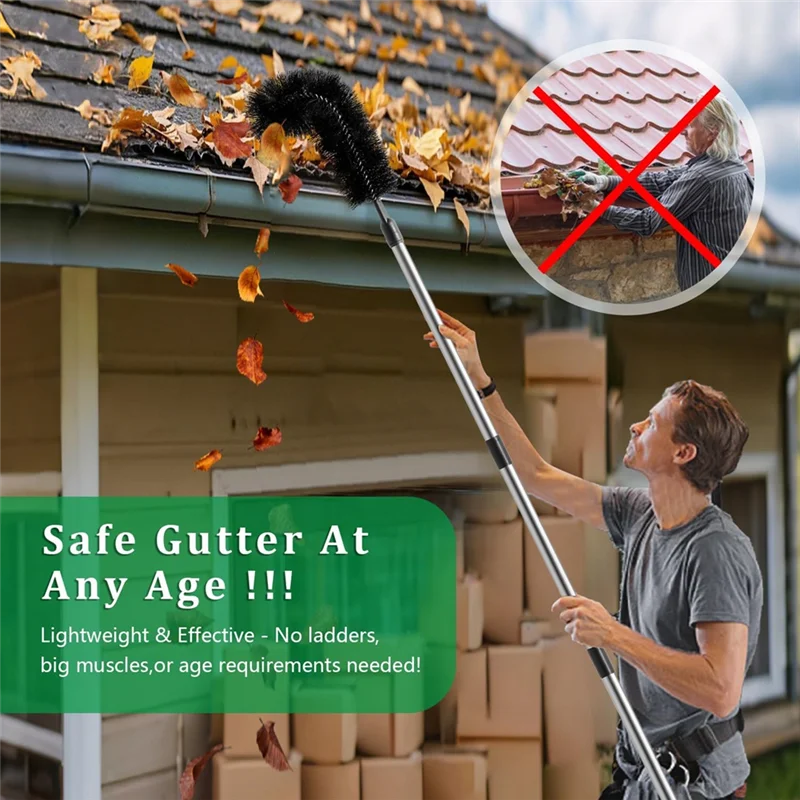 

THIVN-инструменты для чистки желобов, палочка для чистки желобов, длина щетки для желоба, инструменты для чистки желобов, регулируемые