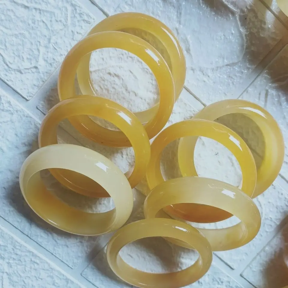 

Natural Yellow Dragon Jade Original Ecological Pattern Case Bracelet Fine Jewelry Accessories Bangle Healing Amulet Lucky Gift