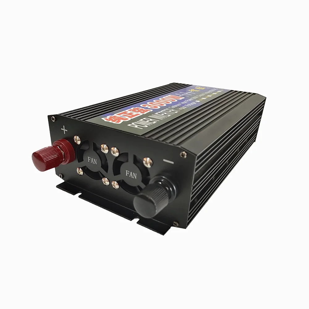 Imagem -05 - Inversor de Onda Senoidal Pura Potência 3000w dc 12v 24v para 220v ac Transformador de Tensão 50 60hz Conversor Solar para Carro Eólico com Display Led