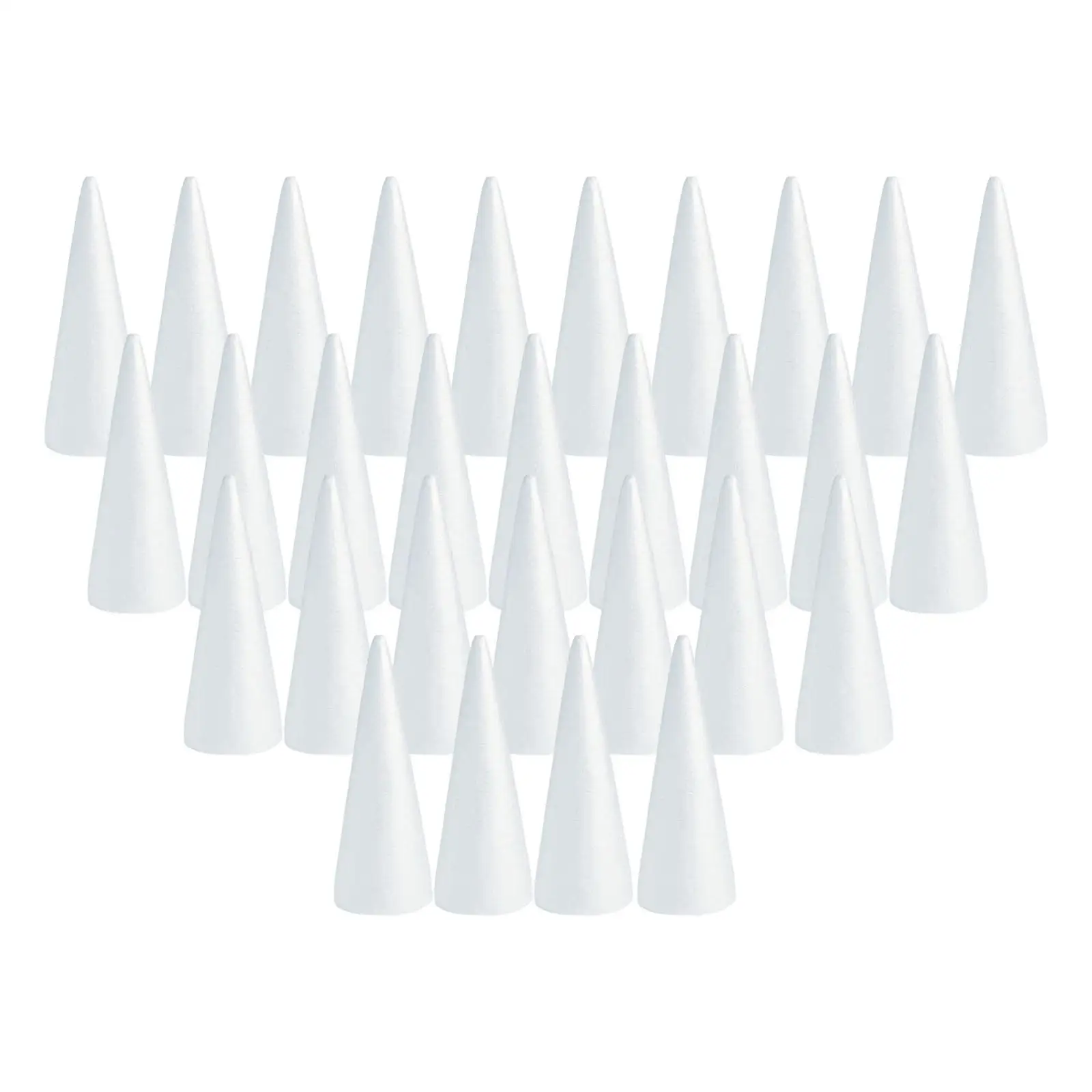 30Pcs Foam Cones for Crafts Foam Tree Cones Children Kids Project Handmade DIY Arts Christmas Tree for Party Wedding Holiday