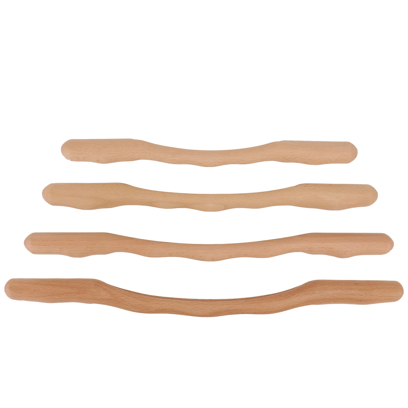 

4Pcs Guasha Wood Massaging Bars Durable Wooden Meridian Sticks Body Scraping Rods Relaxation Supplies for Legs Feet Neck