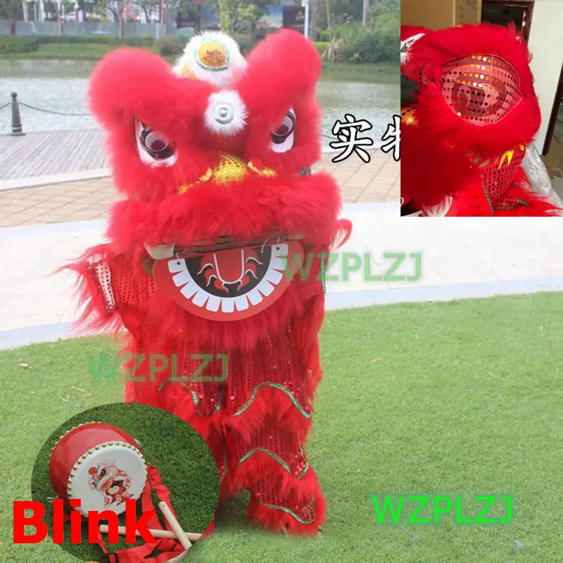 Wink Fun Kid Royal 12-дюймовые штаны для танца льва, барабанные штаны 3-5 лет, карнавальный костюм, детский сценический костюм для вечеринок на открытом воздухе, фестиваль, парад