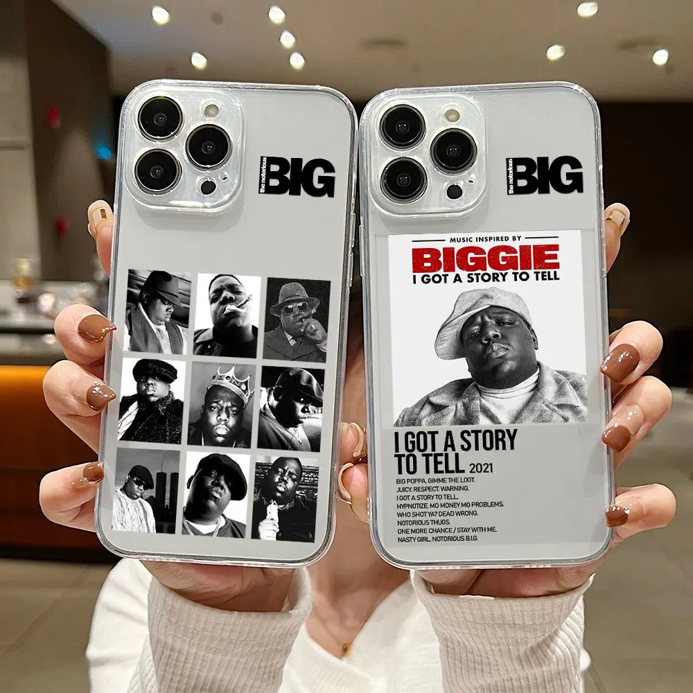 Hip Hop The Notorious Biggie Smalls Phone Case For Samsung S24 S23 S22 S21 S20 FE Note20 Note Plus Ultra Lite 5G Clear Soft TPU image 3