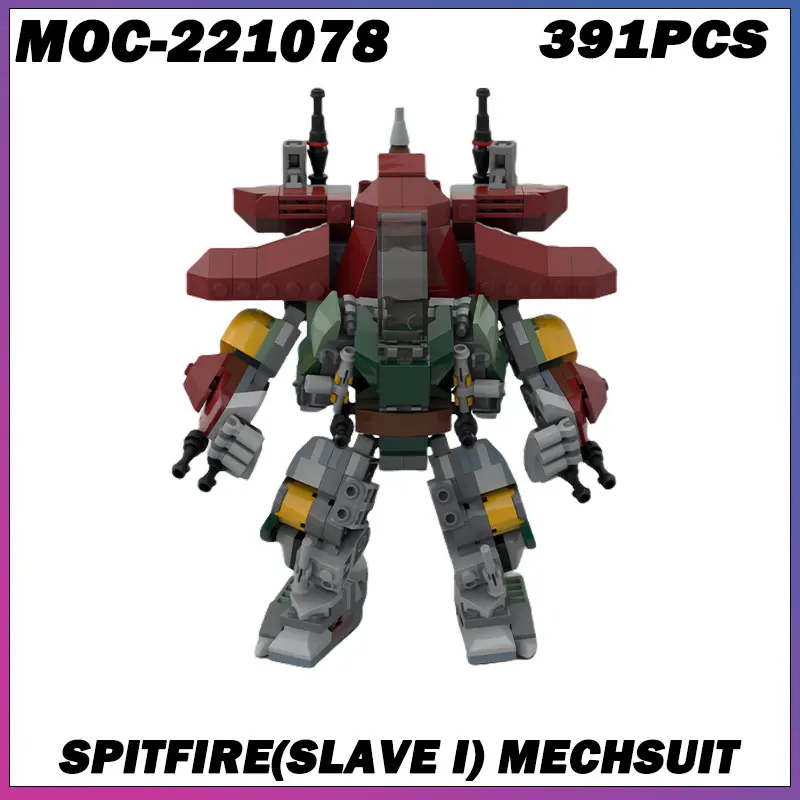 

391PCS MOC-221078 Spitfire(Slave I) Mechsuit Building Block Set,Ideas Mechwarrior Toys Gifts for Children Gifts