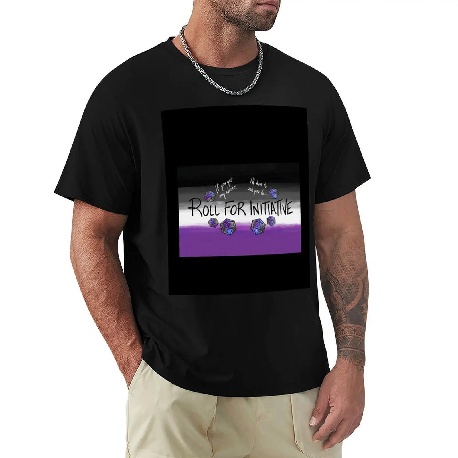 

Roll for Initiative - Ace pride - T-Shirt shirts graphic tee customs man t shirt mens graphic t-shirts
