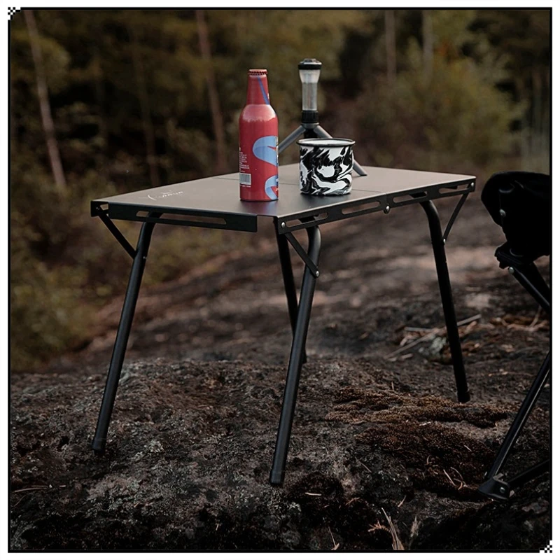 

Outdoor BBQ Stainless Steel Table Picnic Tactical Tables New Camping Tactical Table Portable Lightweight Folding Table