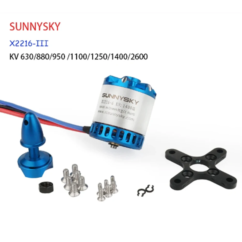 

Оригинальный SUNNYSKY X2216-III X2216 2216 880KV 950KV 1100KV 1250KV 1400KV 2600KV длинный/короткий шаловой двигатель для моделей RC