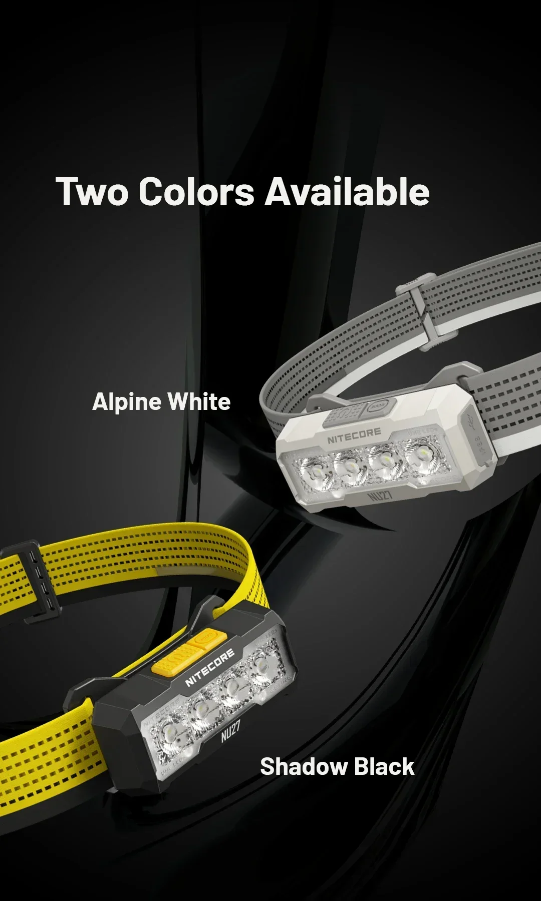 NITECORE NU27 Headlamp 600 Lm Running LED Headlight Working Head Lamp Hiking Lantern Flashlight Outdoor Waterproof Headlamp