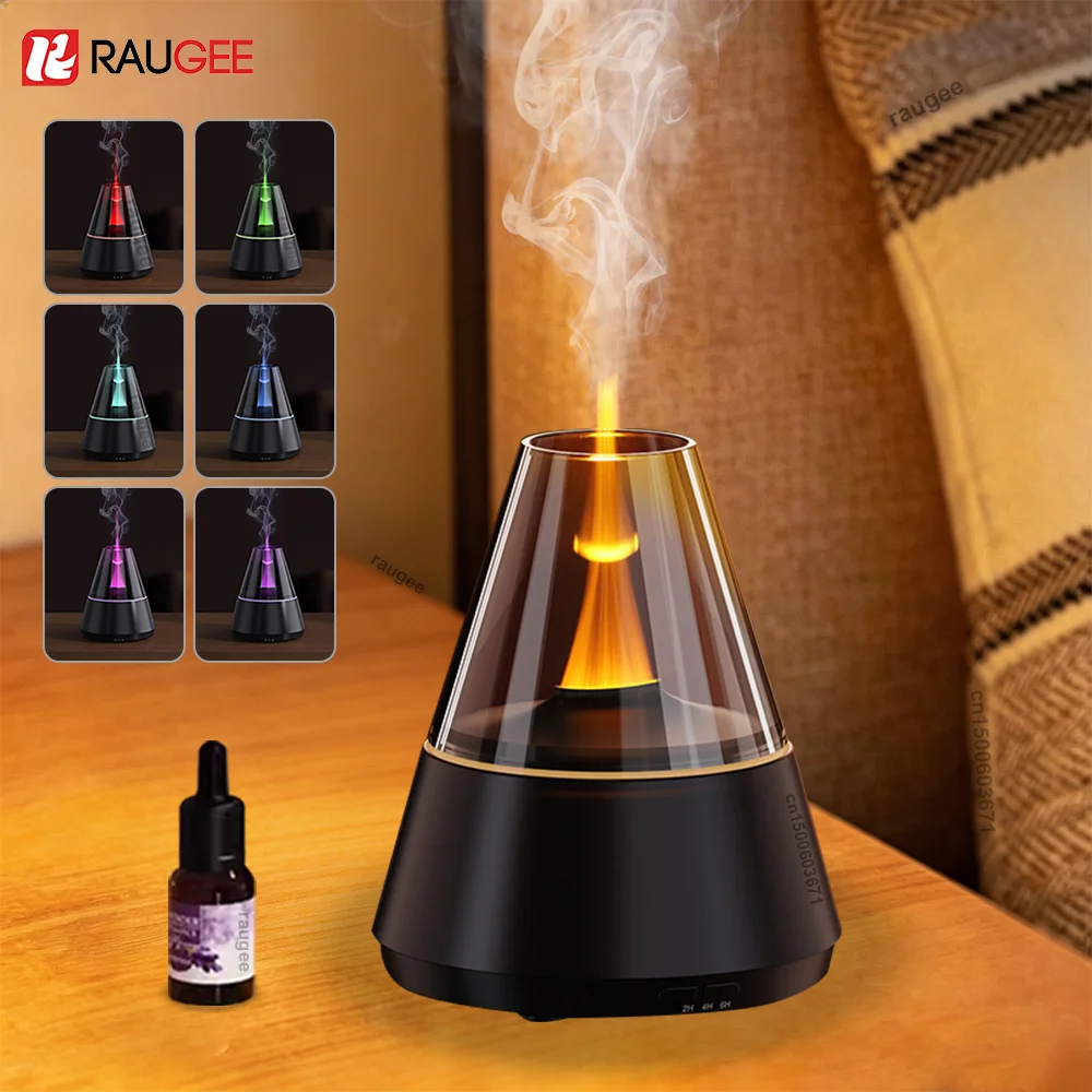Home Fragrance Mist - アロマ加湿器 フレグランス エッセンシャルオイルディフューザー ミュートアロマセラピー空気加湿器 ホームオフィス寝室用 LEDナイトライト付き
