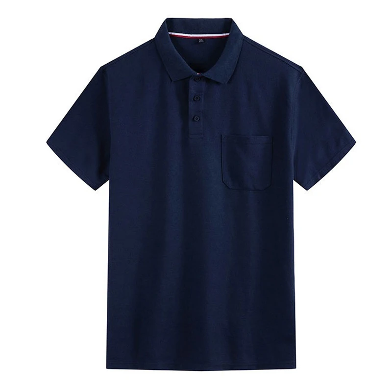 Polo de manga corta holgado para hombre, Camiseta cómoda con bolsillo, talla grande, 6XL, 7XL, 8XL, nueva moda