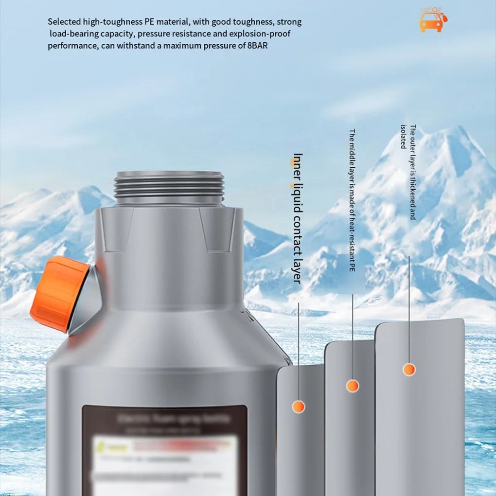 المحمولة سيارة كهربائية غسل رغوة البخاخ مضخة يدوية الثلوج رغوة مدفع بمحركات يده غسيل السيارات البخاخ لتنظيف المنزل #5