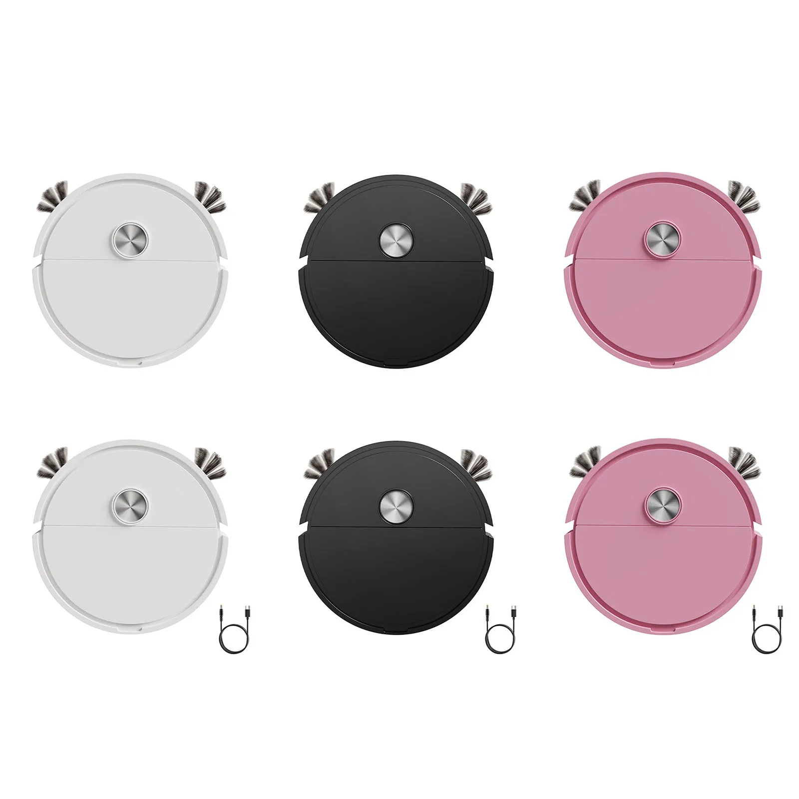 3 in 1 Intelligent Sweeping Robot Powerful Suction Home Appliance Vacuum Cleaner Removable Dust Collection Box for Home Office