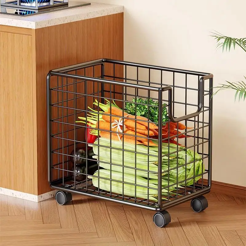 

Кухонная тележка на колесиках, тележка для закусок на колесиках, вращающийся на 360 градусов портативный органайзер для кухонной кладовой, прачечной