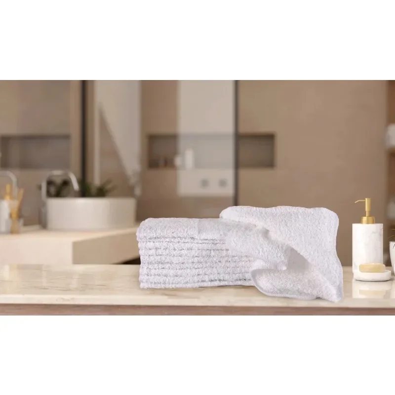 Pacote Mainvacation Washcloth, branco, 18 Pack