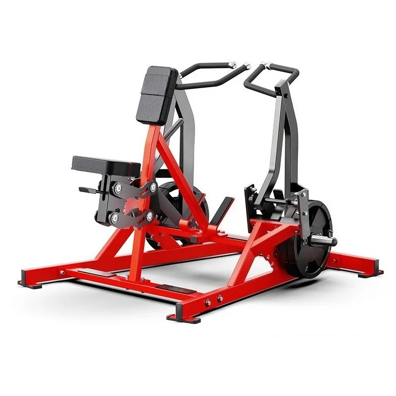 Commercial Gym Hammer Iso Lateral Back Row Trainer Seated Chest Pull Rowing Machine Professional Back Workout Equipment
