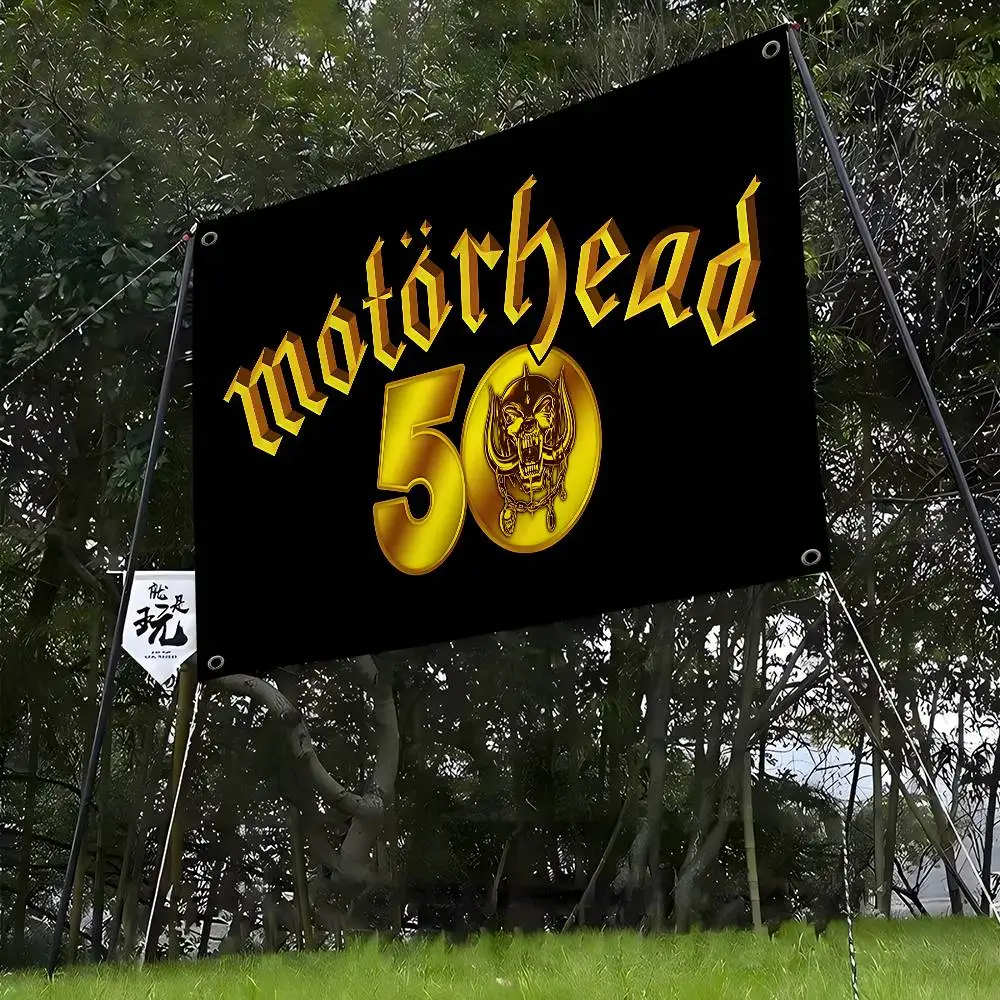 Rock Band Flag Creative Pattern MotorheadS Family Gatherings Outdoor Atmosphere Flags Camping Decorations Banners