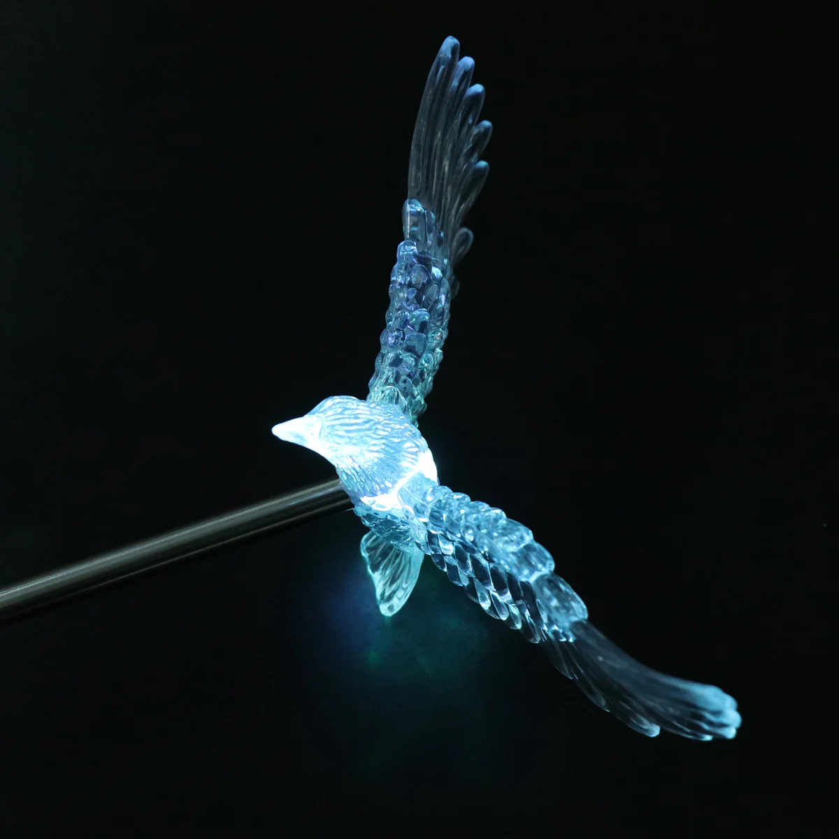 

Solar Powered Lawn Acrylic Bird Shape LED Colorful Eagle Lantern Outdoor Waterproof Garden Path Light Ground Plug Lamp