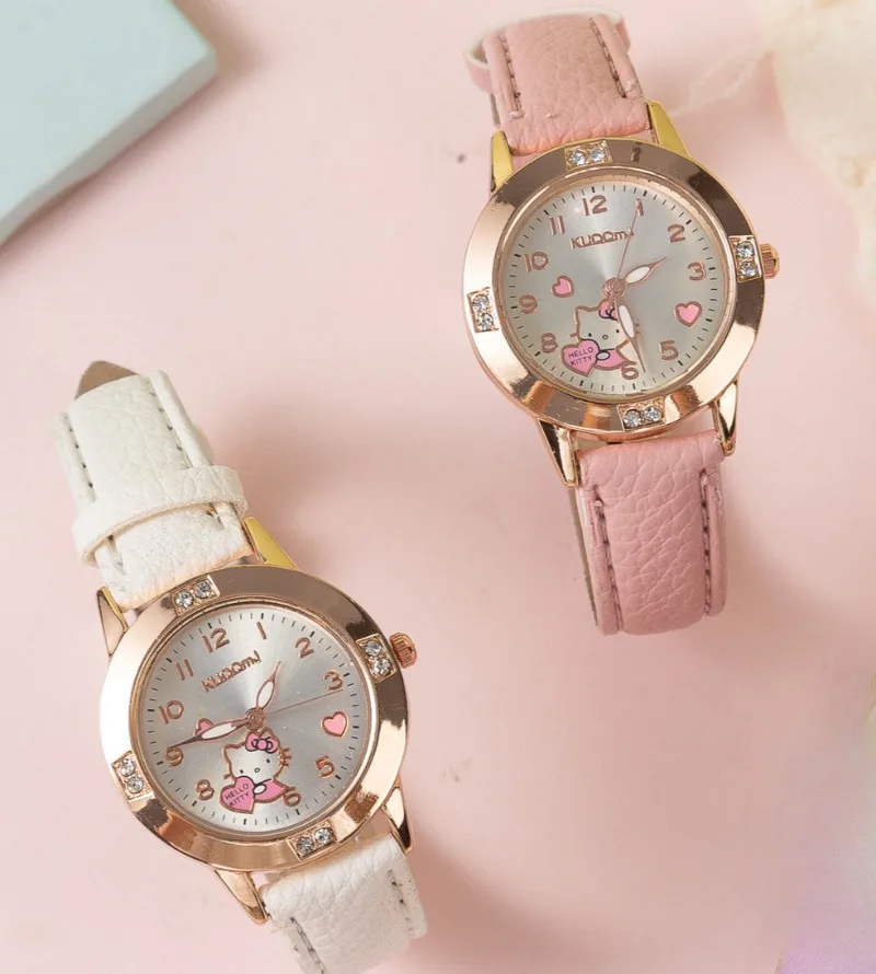 

Часы с поясом из розового золота и бриллиантами, женские кварцевые часы