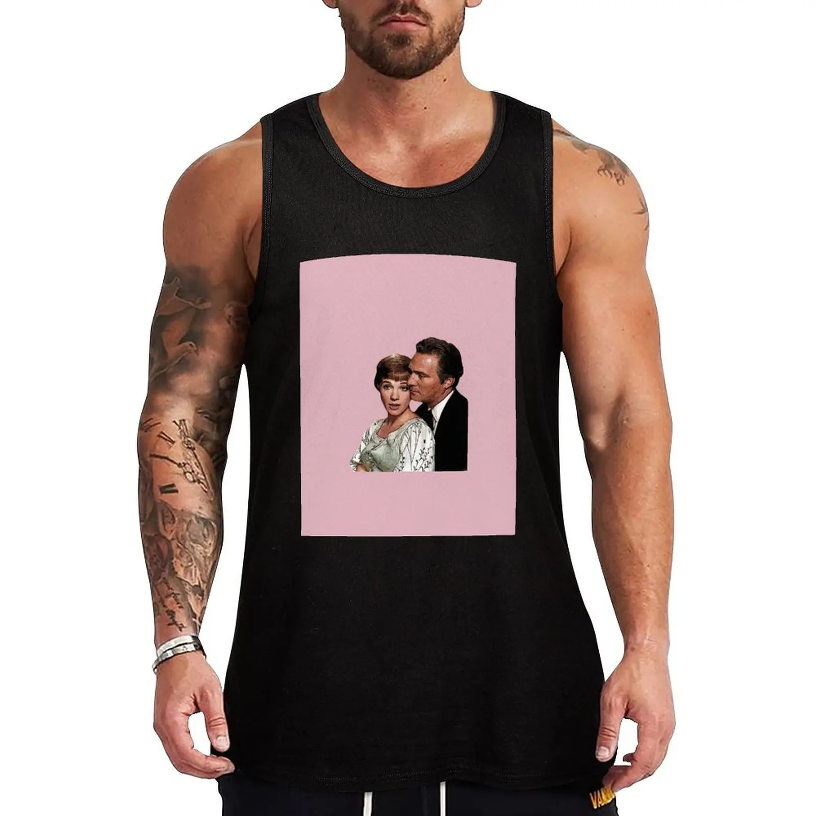 

Sound of Music Georg and Maria Tank Top Jogging Tank Top Quick Dry Breathable Sleeveless Shirt