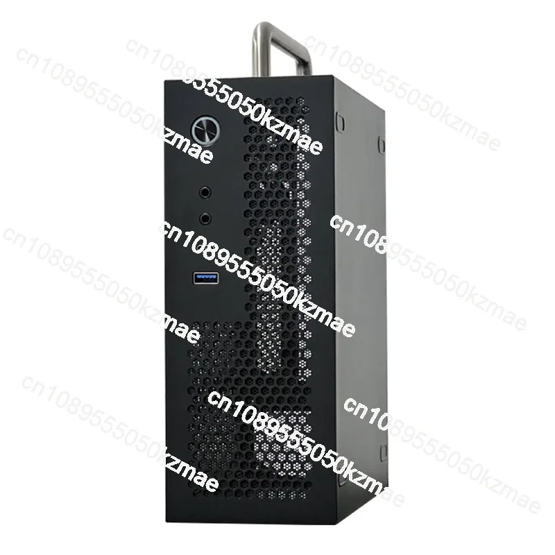 FOR Mini ITX Case for PC Desktop Chassis Typec(10g)+USB3.0 Black Mini-ITX 0.8mm SPCC Desktop Computer Case Fit in Flex PSU