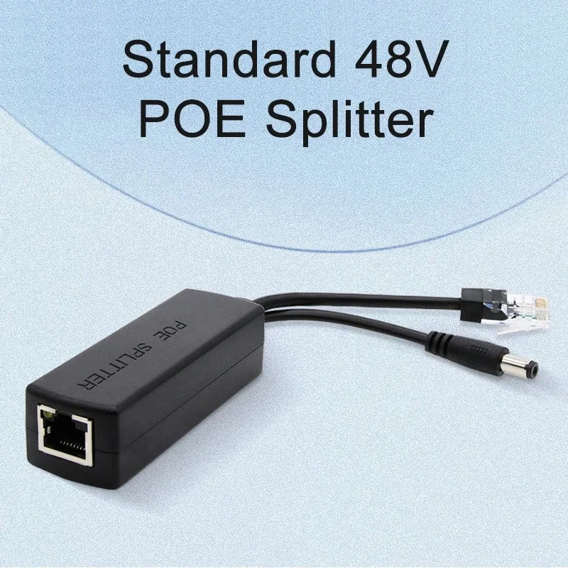 Gadinan 48V To 12V POE Connectors Adapter Cable Splitter Injector Power Supply Let 12V DC IP Camera Become POE Camera Function