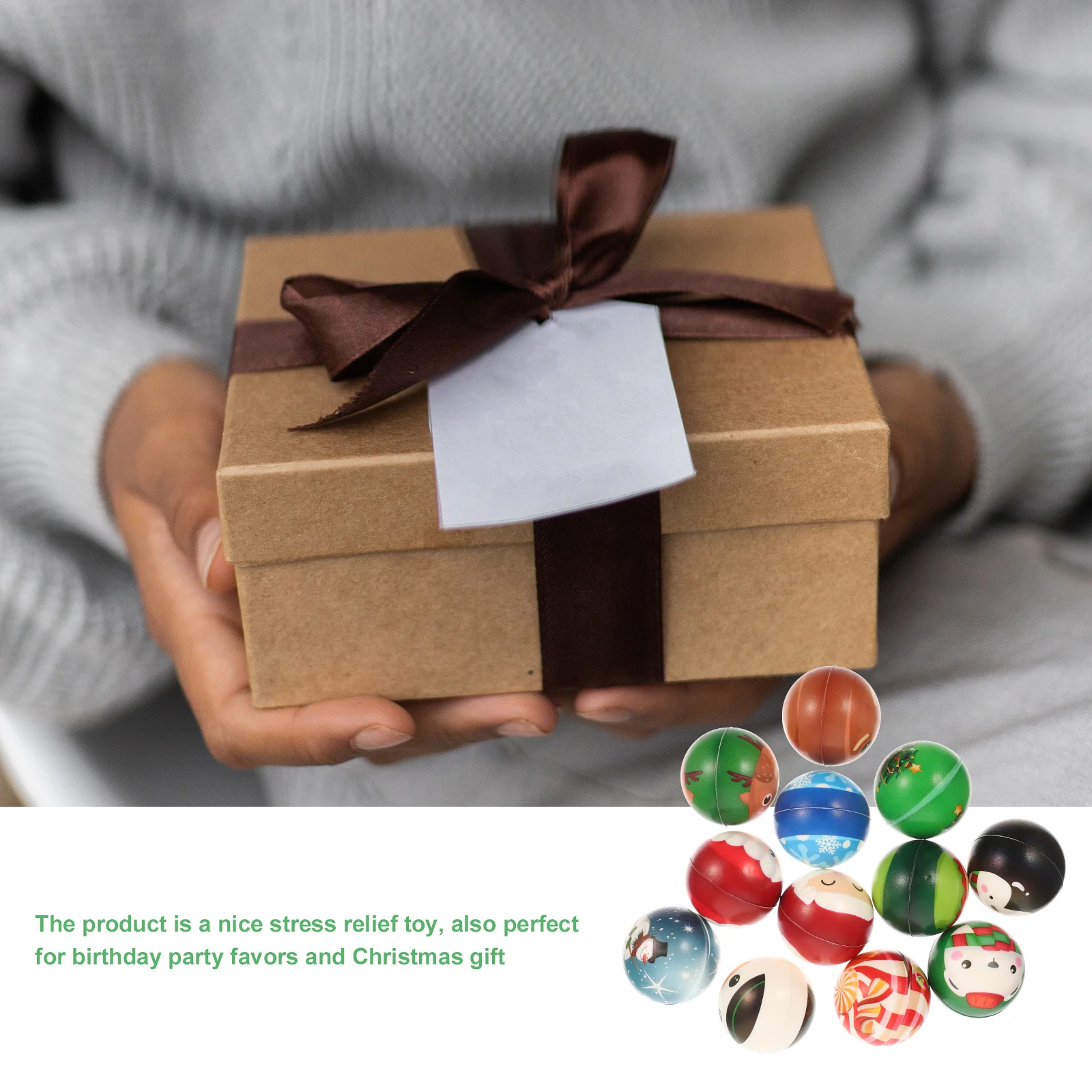 12 ชิ้นของเล่นเด็กกีฬาบอลคลายเครียดบีบของเล่นคลายความเครียดเด็ก