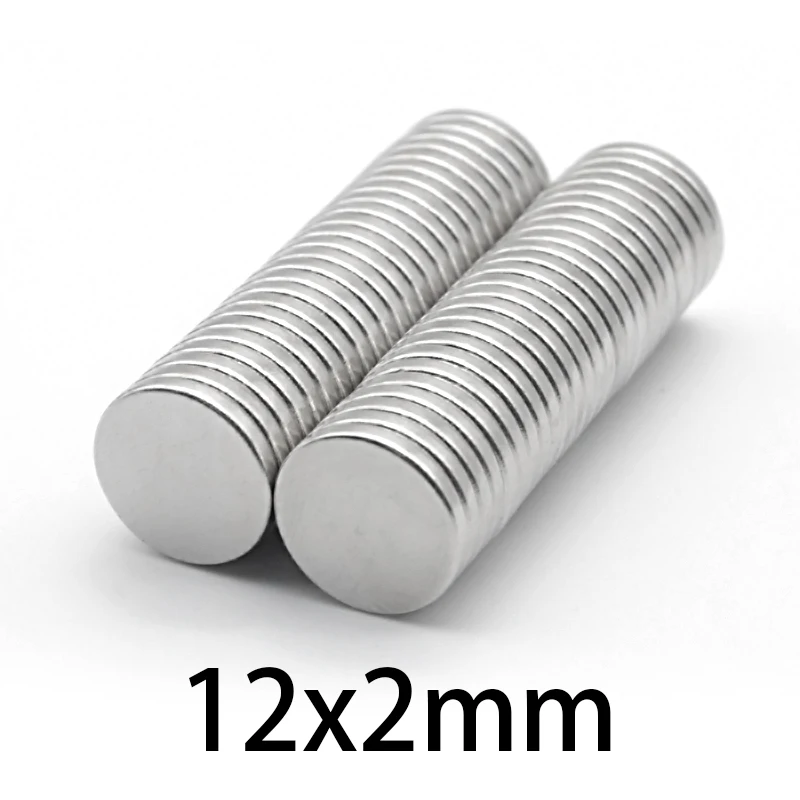 

30-300pcs n35 12x2 mm NdFeB Powerful Strong rare earth Magnet Permanent Neodymium Magnets 12*2mm Fridge Round magnetic