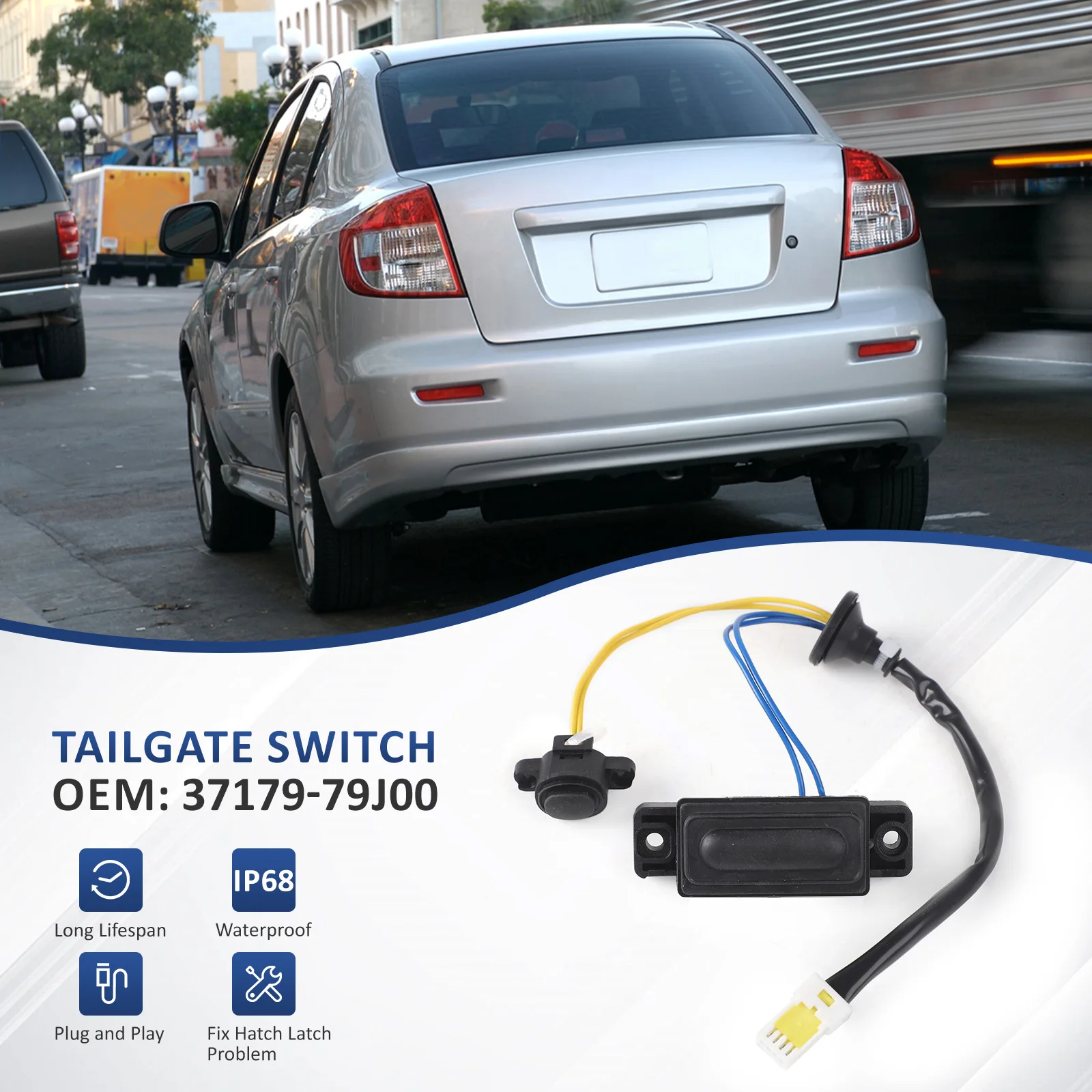 استبدال مفتاح التحرير المفتوح لصندوق الباب الخلفي 37179-79J00 مصمم للأداء والمتانة لسوزوكي SX4 2006-2013